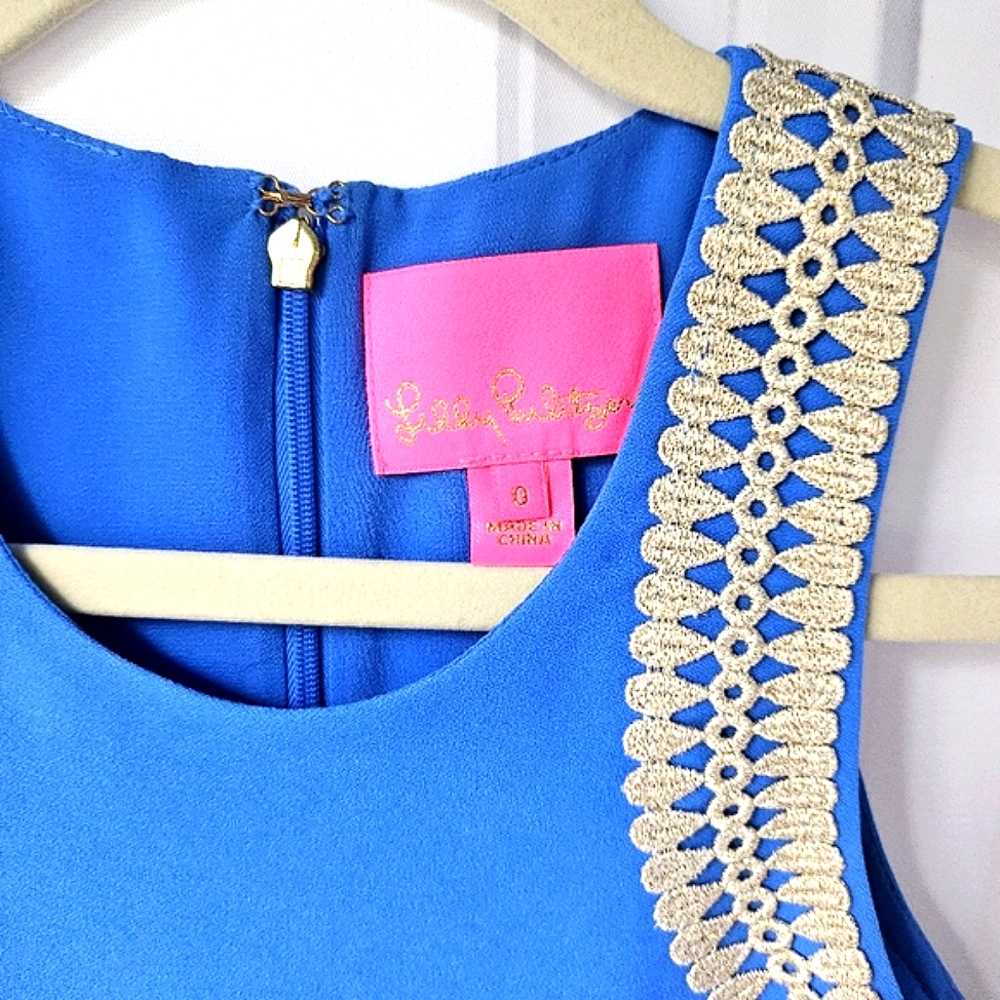 LILLY PULITZER Amayah Soft Shift Dress in Blue Tang - Picture 6 of 10